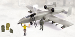 Wolr Peace Keepers A-10a Thunderbolt 11 Aircraft With Figures And Accessories