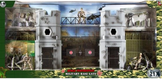 World Peace Keepers Military Base Gate Playset With Figures & Accessories