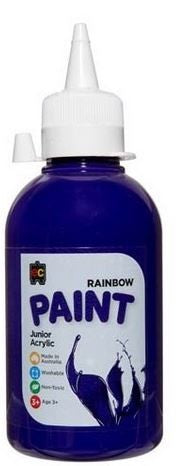 Rainbow Paint 250ml Purple Acrylic Paint
