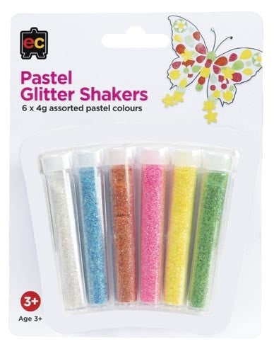 Pastel Glitter Shakers 6 X 4g