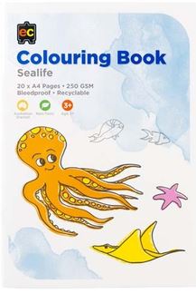 Colouring Book Sealife 20 Page A4