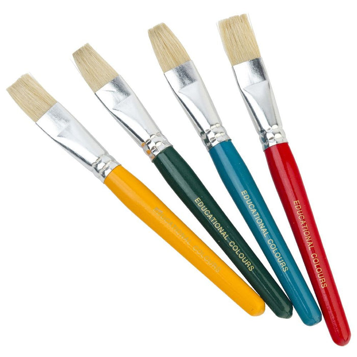 Jumbo Flat Stubby Brush Set Of 4