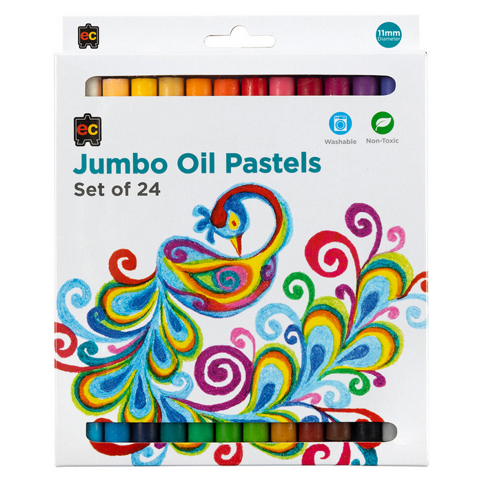 Jumbo Oil Pastels 24 Piece Set