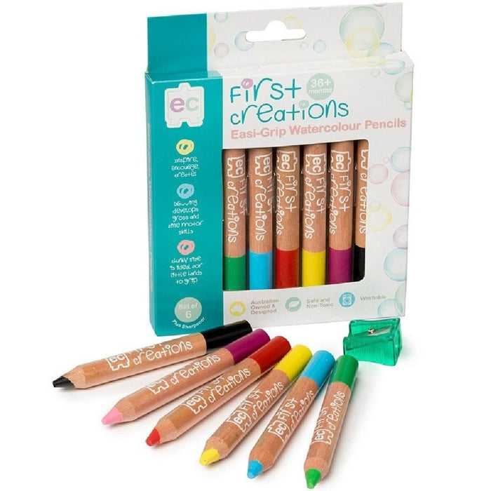 Easi-grip First Creations 6pc Coloured Pencils