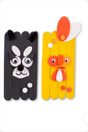 Jumbo Coloured Popsticks 200 Pk