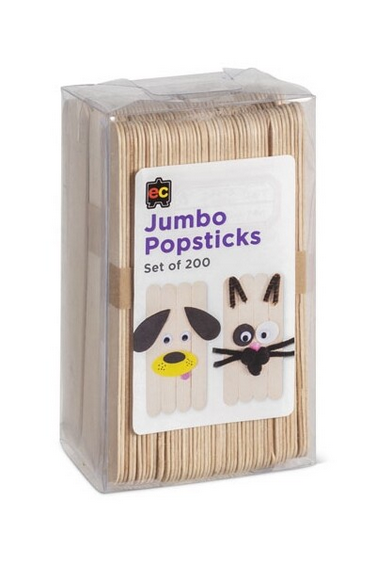 Jumbo Natural Popstick 200 Pk