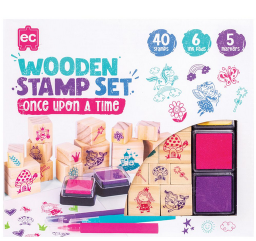 Ec Wooden Stamp Set 51 Pc - Once Upon A Time