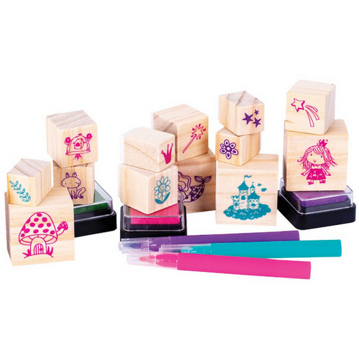 Ec Wooden Stamp Set 51 Pc - Once Upon A Time