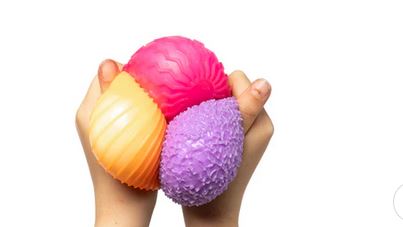 Sensory Sprouts Mindful Monster Balls Pink-purple-orange