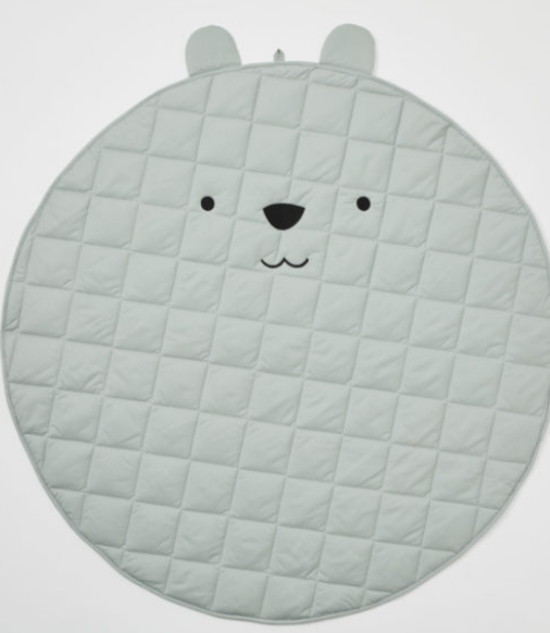 Bear Quilted Round Playmat