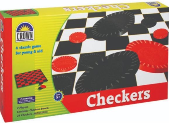 Crown Checkers / Draughts Board Game