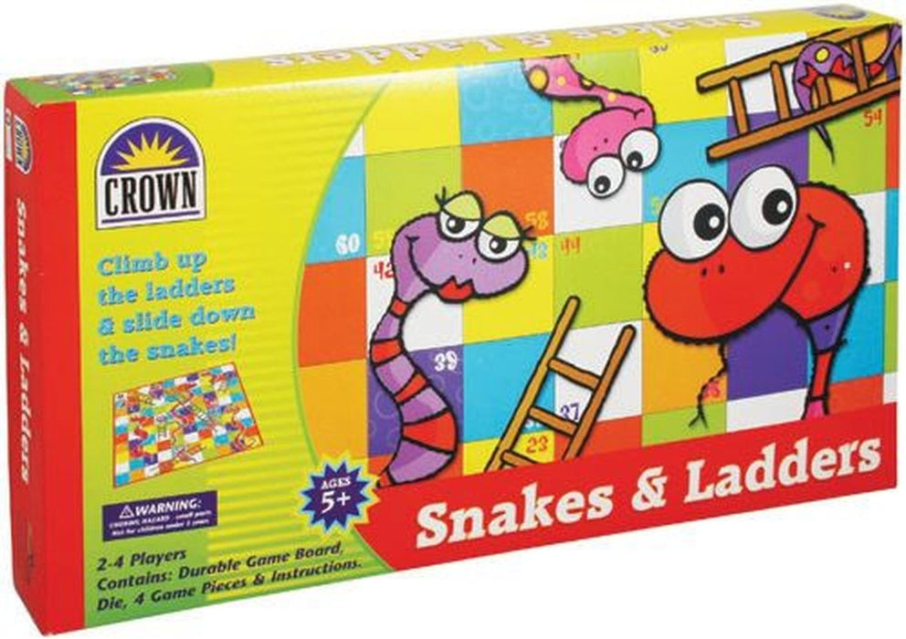 Crown Snakes & Ladders Board Game
