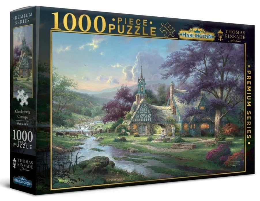 Thomas Kinkade Clocktower Cottage 1000 Piece Puzzle