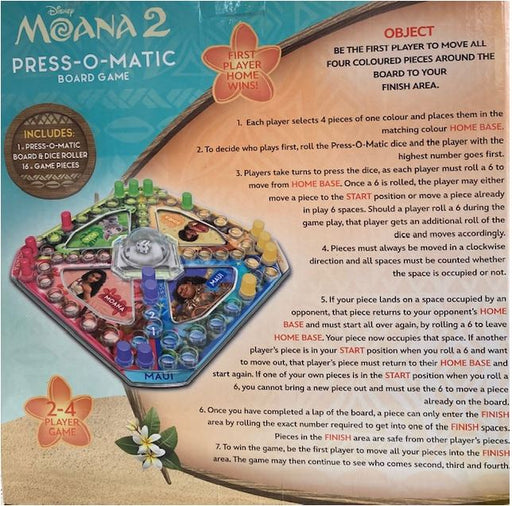 Moana 2 Press-o-matic Game