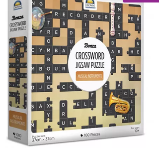 Bonza 100pc Crossoword Jigsaw Puzzle Assorted