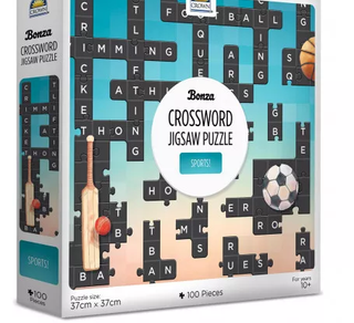 Bonza 100pc Crossoword Jigsaw Puzzle Assorted