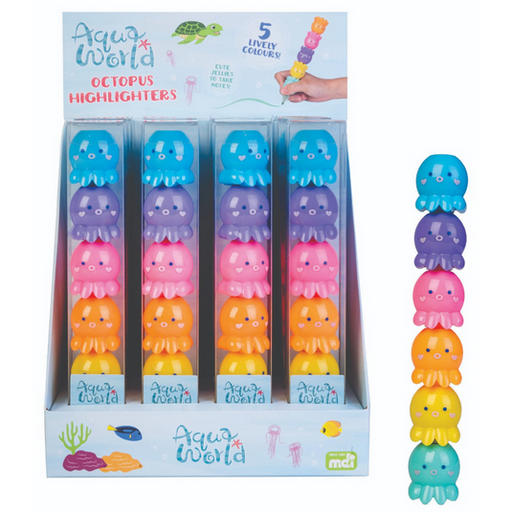 Aqua World Octopus Highlighters