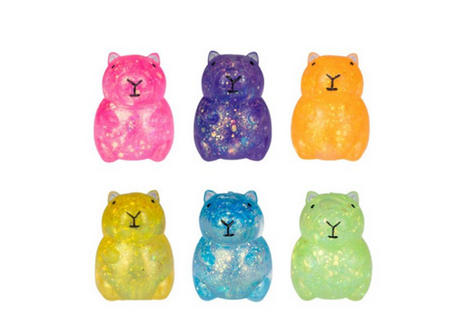Smoosho's Sparkling Glitter Super Squeeze Capybara Asst