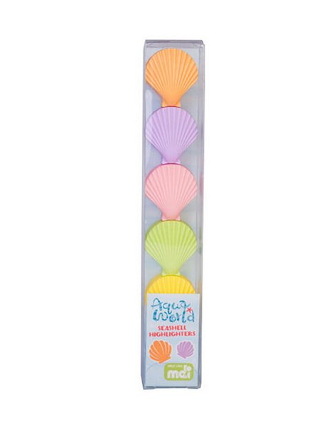 Aqua World Seashell Highlighters