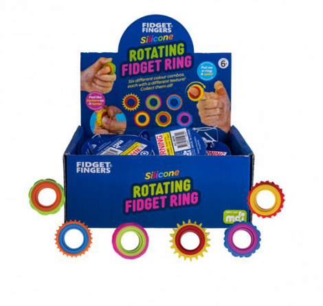 Fidget Fingers Silicone Rotating Fidget Ring