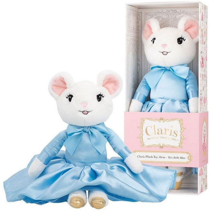 Claris The Chicest Mouse In Paris 30cm Plush Tr'es Belle Blue
