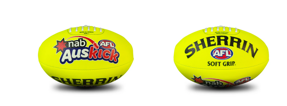 Sherrin Afl Auskick Soft Grip Size 1 Ball
