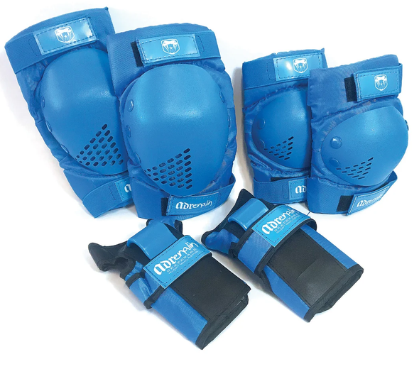 Adrenalin Skate & Scooter 6 Piece Protection Set - Blue/youth Large