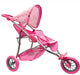 Playworld Dolls Stars & Hearts Twin Jooger Pram