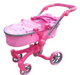 Playworld Doll Deluxe 2 In 1 Pram Pink