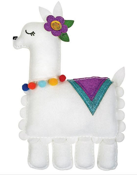 Sew Your Own Llama Glitter Pillow Ages:8+