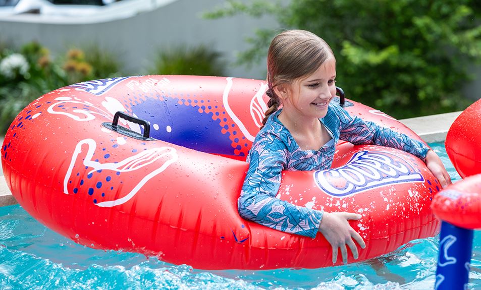 Pool Float Red Color Cooee Giant O Ring Pool Float Red 130cm — ToyWauchope