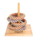 Quoits Rope With Wooden Base Game