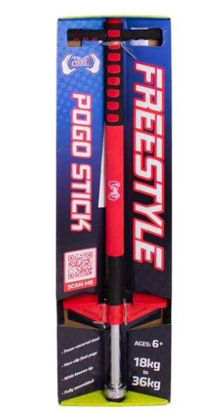 Cooee Freestyle Pogo Stck Red/black