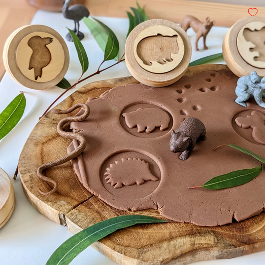 Australian Geographic Australian Animals Wooden Stamps 