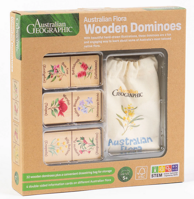Australian Geographic Australian Flora Wooden Dominos