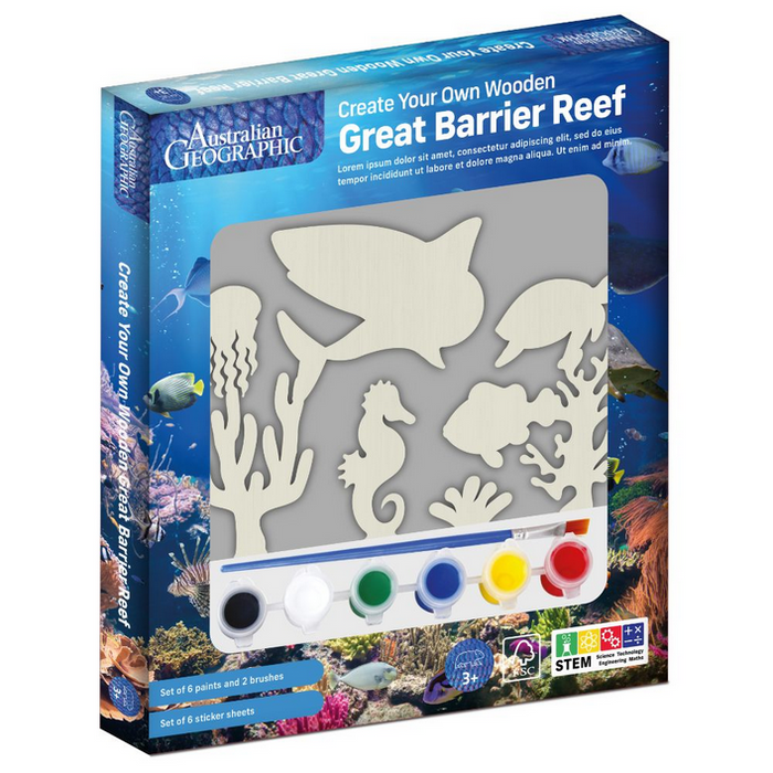 Australian Geographic Create Your Own Wooden Great Barrier Reef