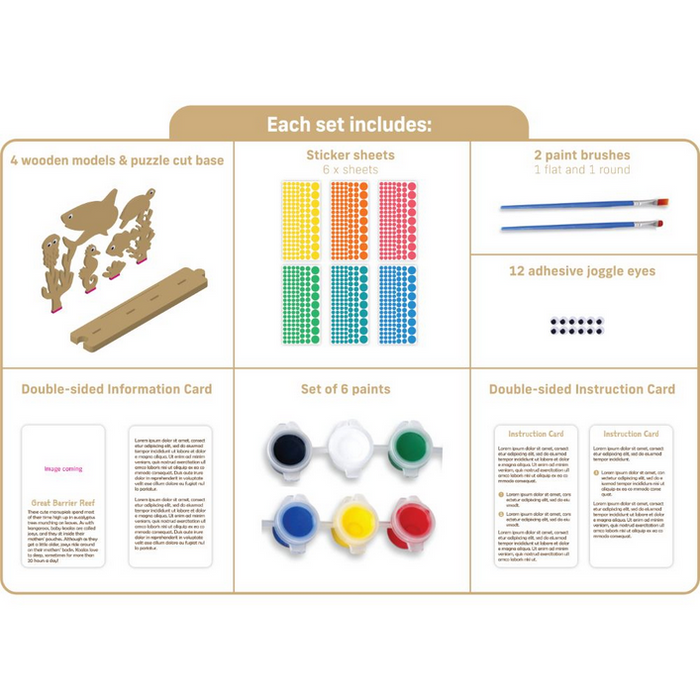 Australian Geographic Create Your Own Wooden Great Barrier Reef