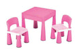 Table And Chairs Set Pink With Block Build Plate