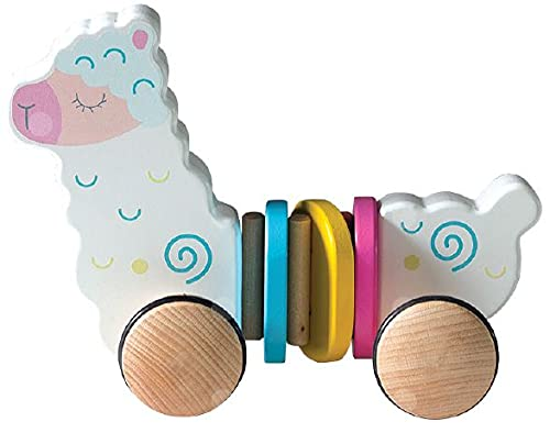 Bubbadoo Pull Along Animal - Alpacca