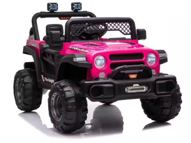 Go Skitz 12 Volt Jeep Pink Basher Electric Ride-on 