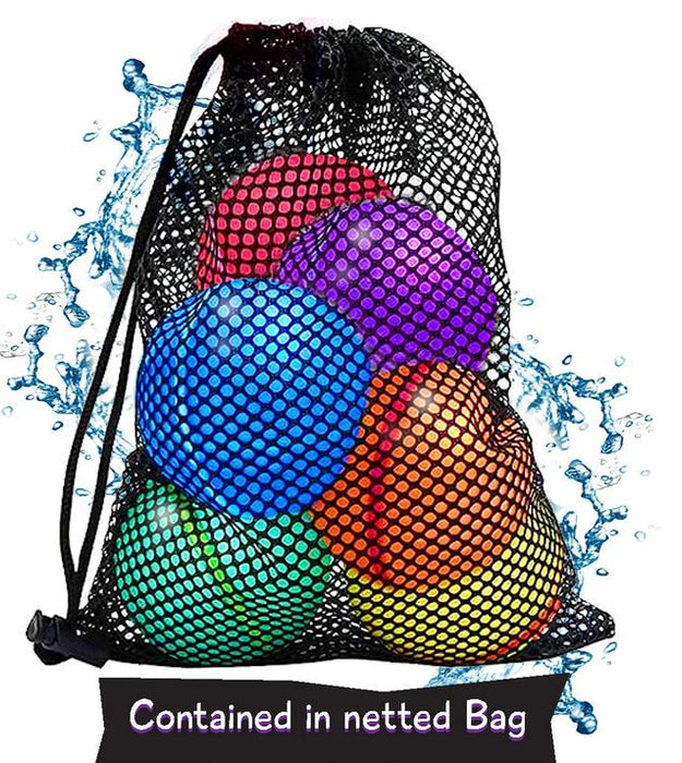 Water Ball Blasters 6 Pack Re-usable - Auto Refill