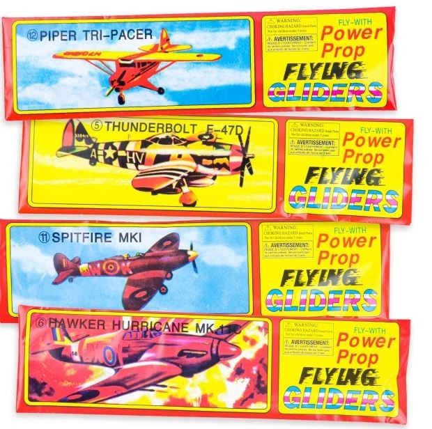 Flying Gliders Power Prop Planes Assorted Designs