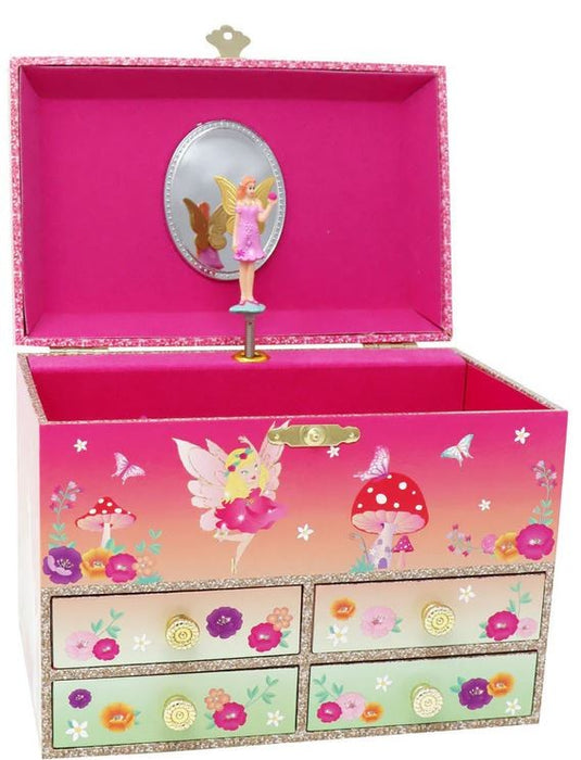 Pink Poppy Unicorn & Pixiefairy Musical Jewellery Box