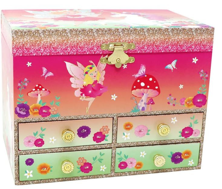Pink Poppy Unicorn & Pixiefairy Musical Jewellery Box