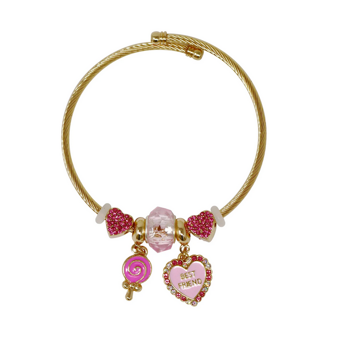 Pink Poppy Best Friends Charm Bracelet