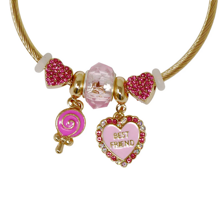 Pink Poppy Best Friends Charm Bracelet