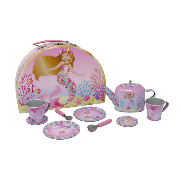 Pink Poppy Enchanted Mermaid Tea Set