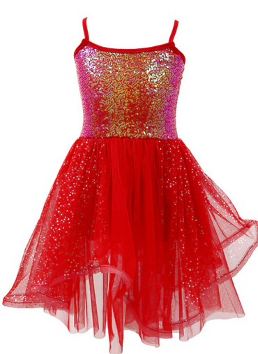 Pink Poppy Twinkling Red Dress With Silver Stars Size 3 To 4