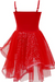 Pink Poppy Twinkling Red Dress With Silver Stars Size 5 To 6
