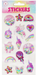 Pink Poppy Confetti Shaker Stickers
